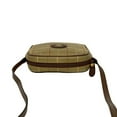 thumbnail image 4 of Pre-Owned Burberrys Nova Check Shadow Horse Logo Leather Canvas Shoulder Bag Khaki... (Good), 4 of 9