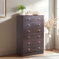 thumbnail image 3 of GZXS Dresser with 7 Drawers, Modern Chest of Drawers for Bedroom, Closet, Living Room, Brown, 3 of 10