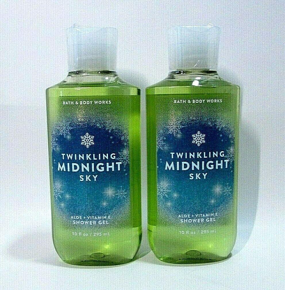 Bath & Body Works Twinkling Midnight Sky Shower Gel 10 oz (Lot of 2