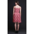 thumbnail image 3 of Bimba Robe Cocktail au-Dessus du Genou Smockée Florale pour Femmes Robe d'Été Fluide-TTG, 3 of 5