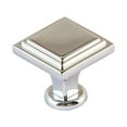 thumbnail image 3 of Utopia Alley 10pcs Valetta Cabinet Ring Pull Knob - Decorative Cabinet Drop Pull Knobs for Cabinets and Drawers - Vintage Cabinet Hardware with Hand Finished Polished Chrome - Pull Knobs 0.94", 3 of 8