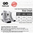 thumbnail image 2 of Low Cut Compression Socks for Men and Women (4 Pairs), No Show Ankle Compression Running Socks with Arch Support for Plantar Fasciitis, Cyling, Athletic, Flight, Travel, Nurses, 2 of 7