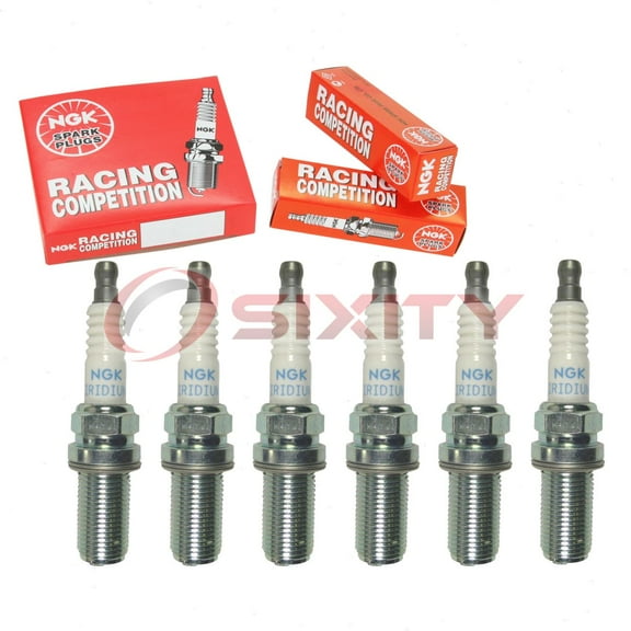 6 pc NGK 4656 Racing Spark Plugs for 5750 IKH01-27 Ignition Wire Secondary