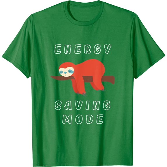 Cute Cool Lazy Tree Sloth Sleeping Animal Energy Saving Mode T-Shirt