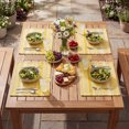 thumbnail image 5 of Sm:)e Wheat Ear Yellow Farmhouse Woven Placemats Set of 4,12x18 Inch, Seasonal Holiday Rustic Kitchen Dining Table Decoration for Home Party Decor, 5 of 6