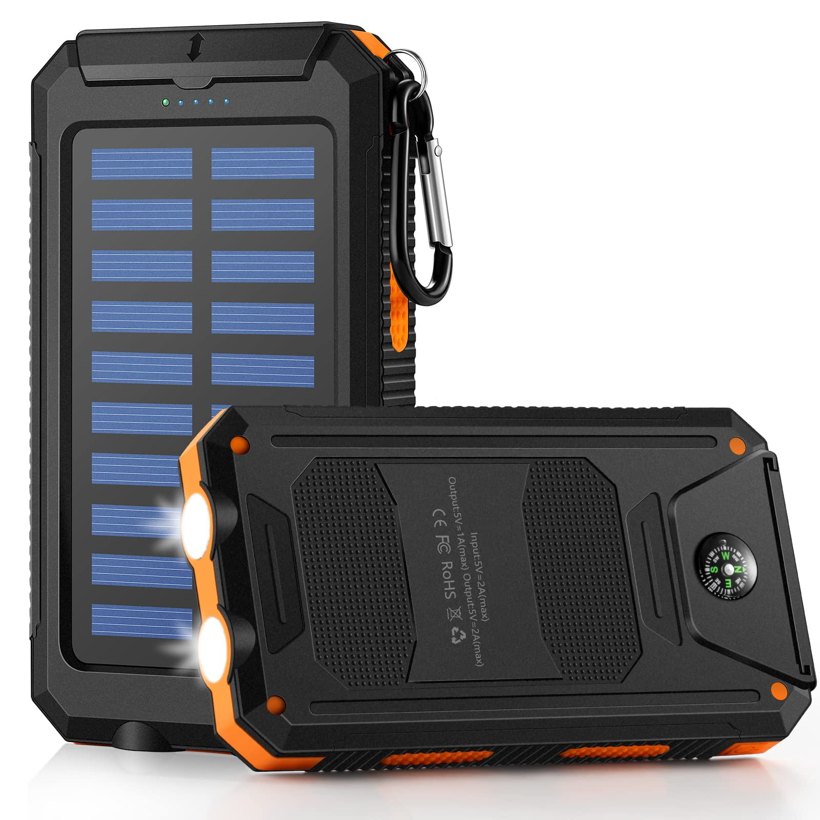 Solar Power Bank, COSO Solar Charger 20000mAh Portable Charger Power