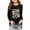 AB234 Black, variant on Tisuna Sweatshirts For Girls Child Trendy Number Print Sweatshirt Teen And Youth Daily Wear Long Sleeve Outfits Size 3-4 Years