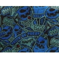 thumbnail image 4 of oneOone Georgette Viscose Iris Blue Fabric Halloween Fabric For Sewing Printed Craft Fabric By The Yard 42 Inch Wide, 4 of 4