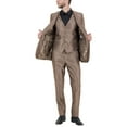 thumbnail image 3 of Mens Suit Two Piece Solid Notch Lapel Set With Free Matching Vest, 3 of 5