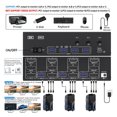 thumbnail image 3 of 8K USB 3.0 DisplayPort KVM Switch 3 Moniteurs 3 Ordinateurs, 8K60Hz DisplayPort KVM Switcher, KVM Switcher pour 3 Ordinateurs Partager 3 Affichages 4 Appareils USB, 3 of 7