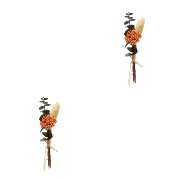 Injueey Durabilidad y encanto duraderos en ramo de flores secas naturales flor seca en relieve elegante HS-04 HS-04 2Conjunto