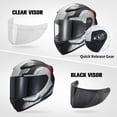 thumbnail image 2 of Casco de moto JQF Gear Full Face WS-607 aprobado por el DOT, 2 of 9