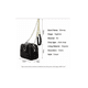 thumbnail image 2 of Bolso Bandolera LAB.G Para Mujer con Hebilla Metálica Negro, 2 of 4