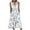 Blanc B, variante sur bbymog Robes pour Femmes Robes Fluides pour Femmes Mode Imprimé Floral Col en V Robe d'Été Élégante Grande Taille avec Poche Blanc B L