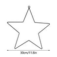 thumbnail image 1 of Star Wreath Frame Metal Wire Macrame Frame Pentagram Shaped Wreath Rings Floral Wreath Crafts Hoops for Thanksgiving Christmas New Year Wedding 1 Pcs, 1 of 5