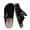 Black, variant on Cushionaire Bronco Slip on Mule Shoes for Women | Genuine Suede Leather Clogs with Adjustable Buckle | Studded Detailing Mule Clogs for Fall Outfits