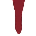 thumbnail image 4 of YDN Women Sexy Closed Pointed Toe Over The Knee Boots Stretchy Block Low Heels Pull On Long Boots Dress Winter Shoes Size 6.5 Red, 4 of 4