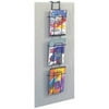 Safco 4128CH Rotary Brochure Rack in Charcoal