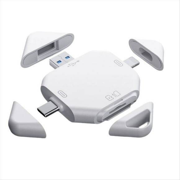 Lector de Tarjetas SD para Computadora/Cámara, Lector de Tarjetas SD 5 en 1, Lector de Tarjetas de Memoria, Adaptador de Tarjetas SD para Tarjetas SD y TF.