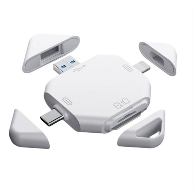 Lector de Tarjetas SD para Computadora/Cámara, Lector de Tarjetas SD 5 en 1, Lector de Tarjetas de Memoria, Adaptador de Tarjetas SD para Tarjetas SD y TF.