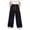 Black, variant on Xyant Girls Hiking Pants Kids Elastic Waist Wide Leg Cargo Pants Y2K Street Baggy Trousers with Pockets 5-16 Years (Beige,7-8 Years)