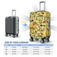 thumbnail image 2 of Travel Luggage Cover Protector - Elephant Giraffe Animal Anti-Scratch Suitcase Covers Fits 18-32 Inch Luggage, 2 of 5