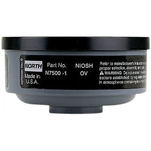 HONEYWELL N75001L- Gas and Vapor Cartridges, Cartridge/Filter, Organic Vapor