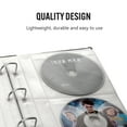 thumbnail image 3 of Bellagio-Italia Insert Sheets for CD/DVD Storage Binder - Holds DVDs, CDs, Blu-Rays & Video Games - Acid-Free Binder Organizer Sheets - 48 Sheets - 6 Pack, 3 of 5