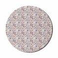 thumbnail image 1 of Botanical Mouse Pad for Computers, Floral Composition Artwork with Pastel Colors, Round Non-Slip Thick Rubber Modern Gaming Mousepad, 8" Round, Eggshell Multicolor, by Ambesonne, 1 of 2