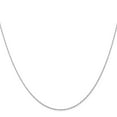 thumbnail image 3 of 14K White Gold Cable Chain Styles Necklace 13 inch Carded .5 mm Rope with Spring Ring Clasp 0.5, 3 of 6
