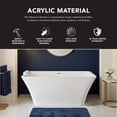 thumbnail image 6 of Transolid K-Aftl5930-M31 Lily 59" Free Standing Acrylic Soaking Tub - White, 6 of 7