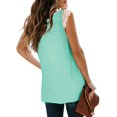 thumbnail image 3 of Womens Tank Tops V Neck Lace Side Split Summer Sleeveless Tops, 3 of 5