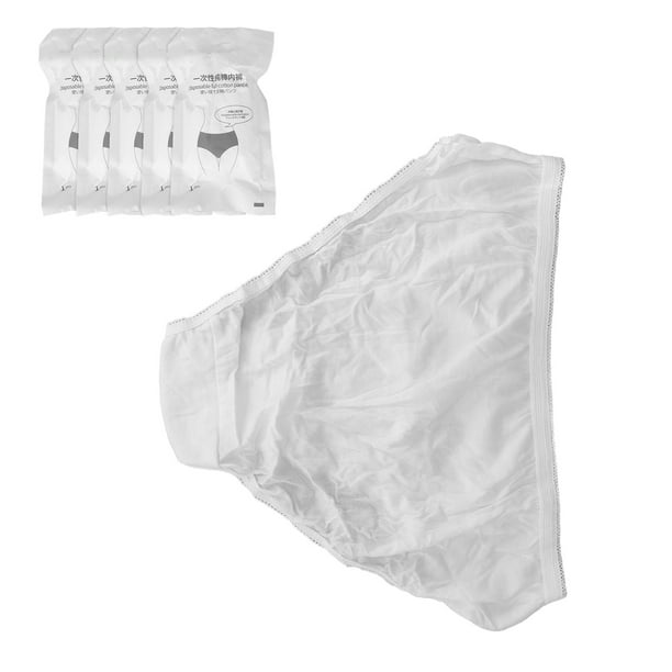 Postpartum Underwear, 5 Pack Disposable Underwear Stretchy Maternity Pants  For Travel For Daily Use