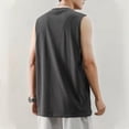 thumbnail image 4 of pstuiky Camisetas sin mangas, Camisola deportiva informal de cuello redondo y alta elasticidad de color liso para hombre Tops elegantes para mujer xl, 4 of 7