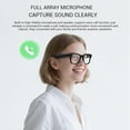 thumbnail image 4 of AI Smart Glasses with Camera, 800W HD Camera Glasses with Music & Call Features, Cameras Glasses for Men with 144 Language & Accent, Anti-Blue Light & UV Protection (Blue Light Protection), 4 of 9