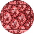 thumbnail image 1 of Ahgly Company Indoor Round Animal Red Traditional Area Rugs, 3' Round, 1 of 4