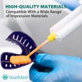 thumbnail image 4 of 12PCS Dental Grade Disposable Perforated Plastic Dental Impression Trays by VASTMED | Plastic Materials Teeth Holder Dental Central Supply for Oral Tools, 4 of 6