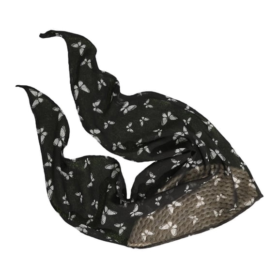 Giaone Unique Butterfly Shape Trilateral Head Scarf Bicolor Thin Soft Substance Plan