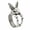 #8 Rabbit, variant on Fashion Silver Punk Adjustable Opening Finger Ring Women Men Jewellery Gifts-#25 Geometry Twine