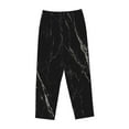 thumbnail image 4 of Kll Womens Black Marble Texture Abstract Print Pajama Pants Soft Pajama Bottoms For Women Cozy Lounge Pants, 4 of 9