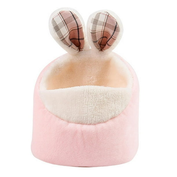 Casa para cobayas, cama cálida, escondite, acogedores accesorios para dormir, cueva térmica para hámster. Conejo