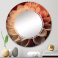 thumbnail image 5 of DESIGN ART Designart 'Orange Dahlia Flower V' Printed Floral Dahlia Wall Mirror 32in.x32in., 5 of 5