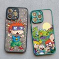 thumbnail image 4 of Cartoon Funny R-Rugrats Phone Case For iPhone 15 11 12 13 Pro Max X XR XS 7 8 SE 14Plus PC TPU Colourful Cute Covers, 4 of 5