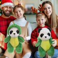 thumbnail image 2 of Panda Plush Toy, Huggable Cartoon Plush Doll, Portable Dinosaur Panda Toys, Flexible Animal Doll for Hugging, Accompany, Relaxing, 2 of 5