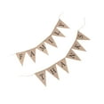 thumbnail image 6 of LABSERRON Bunting Banner Khaki Jute 1Pack 5.1 x 6.7in Flags 2M Length, 6 of 8