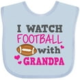 thumbnail image 3 of Inktastic I Watch Football with My Grandpa Girls Baby Bib, 3 of 4