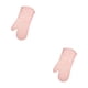 thumbnail image 1 of Inteprter Manoplas de silicona para horno, guantes de cocina, resistentes a altas temperaturas, lavables en microondas, antideslizantes, para el Rosa 2piezas, 1 of 6