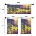 thumbnail image 4 of LALILO Kitchen Curtains and Valances Set of 3 36" Mountain Window Treatment Tiers for Window Decor, 4 of 5