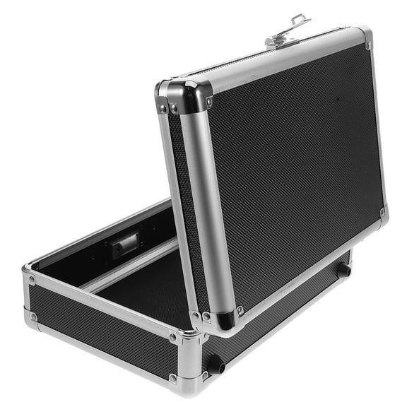 Portable Aluminum Alloy Tool Box with Safe Coded Lock Multifunctional Tool Organizer Metal Carrying Case with Handle for Home Use and Craftsman Projects