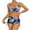Multicolor, variant on WREESH Womens Two Piece Swimsuit Athletic Bathing Suits Fashion Solid Swimwear Bikini Split Swimsuit Set Multicolor